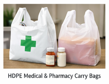 HDPE Medical & Pharmacy Carry Bags