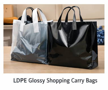 LDPE Glossy Shopping Carry Bags